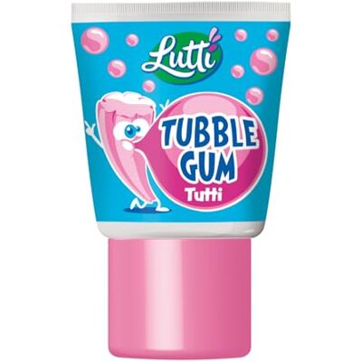 Lutti Tubble Gum Tutti Fruitti x5 Tubes - Publicité Lutti Tubble Gum Tutti Fruitti x5 Tubes - Publicité