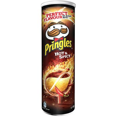 Pringles Tuiles Hot/Spicy 190 g - Publicité Pringles Tuiles Hot/Spicy 190 g - Publicité