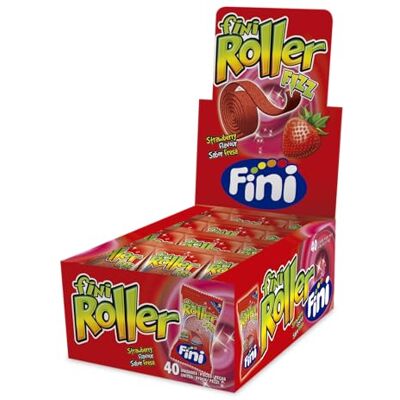 Fini Golosinas Roller Langues fraise acides 18 unités - Publicité Fini Golosinas Roller Langues fraise acides 18 unités - Publicité