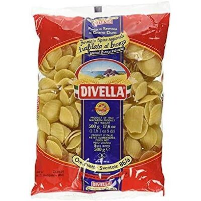 Divella SEMOULE DE BLÉ DUR PÂTES ORECCHIETTE SVENTOLE 86A GR 500 X 24 - Publicité Divella SEMOULE DE BLÉ DUR PÂTES ORECCHIETTE SVENTOLE 86A GR 500 X 24 - Publicité