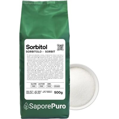 SaporePuro SORBITOL en poudre 500 gr sucre alternatif à faible indice glycémique - Publicité SaporePuro SORBITOL en poudre 500 gr sucre alternatif à faible indice glycémique - Publicité