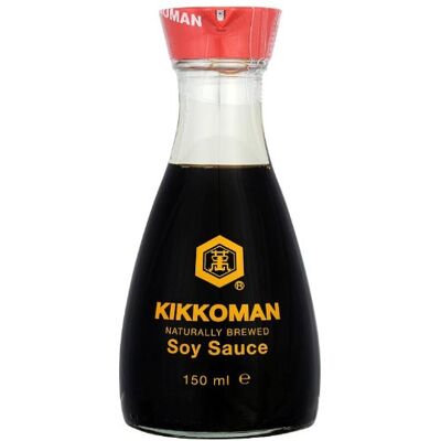 Kikkoman Naturally Brewed Lot de 4 sauces de soja 150 ml - Publicité Kikkoman Naturally Brewed Lot de 4 sauces de soja 150 ml - Publicité