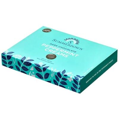 Summerdown - Pure Mint Creams - Menthe - Chocolat - Publicité Summerdown - Pure Mint Creams - Menthe - Chocolat - Publicité