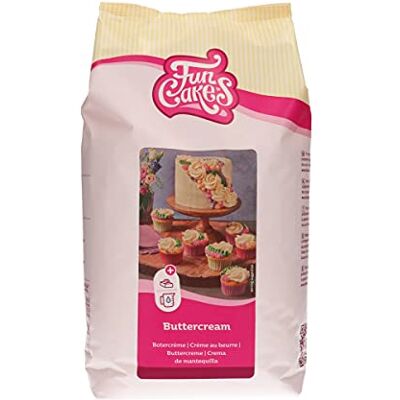 FunCakes Mix pour Crème au Beurre: facile à utiliser, crémeux, parfait pour la décoration de gâteaux, la couverture et le remplissage, la garniture sur les cupcakes, Halal. 4kg. 4.00 kg - Publicité FunCakes Mix pour Crème au Beurre: facile à utiliser, crémeux, parfait pour la décoration de gâteaux, la couverture et le remplissage, la garniture sur les cupcakes, Halal. 4kg. 4.00 kg - Publicité