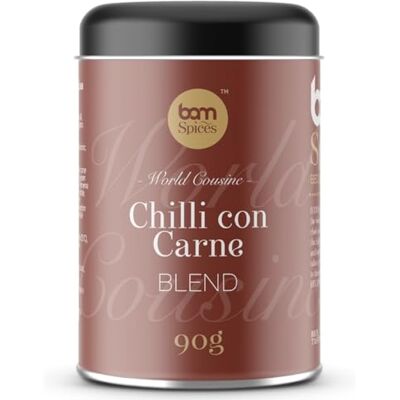 BAM Mélange d'Épices – Pour Recettes Sucrées et Salées, Sans Gluten, Saveurs Naturelles, Sans Additifs – Chili con Carne, 90 g - Publicité BAM Mélange d'Épices – Pour Recettes Sucrées et Salées, Sans Gluten, Saveurs Naturelles, Sans Additifs – Chili con Carne, 90 g - Publicité