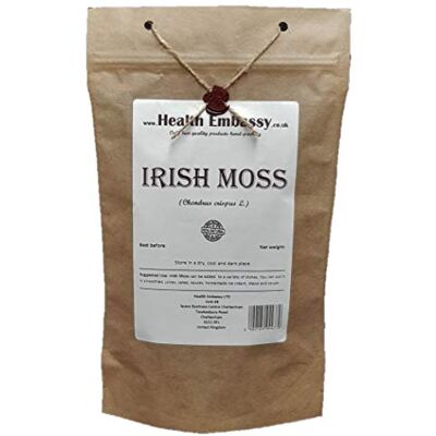 HEALTH EMBASSY Mousse d'Irlande Tisane Chondrus Crispus L Irish Moss (50g) - Publicité HEALTH EMBASSY Mousse d'Irlande Tisane Chondrus Crispus L Irish Moss (50g) - Publicité