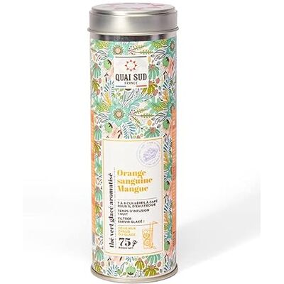 QUAI SUD Thé Vert Glacé 75g Orange Sanguine-Mangue - Publicité QUAI SUD Thé Vert Glacé 75g Orange Sanguine-Mangue - Publicité