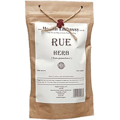 HEALTH EMBASSY Herbe de Rue Tisane Ruta Graveolens L Rue Herb (50g) - Publicité HEALTH EMBASSY Herbe de Rue Tisane Ruta Graveolens L Rue Herb (50g) - Publicité