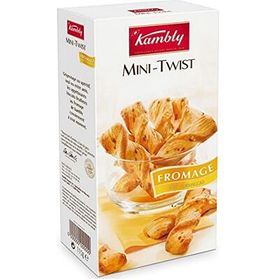 Kambly Mini-Twist feuilletes torsades au fromage - Publicité Kambly Mini-Twist feuilletes torsades au fromage - Publicité