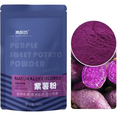 BaiLiSnacky Poudre De Patate Douce Violette 100g Idéal Pour Smoothies Yaourts Pâtisseries Glaces Et Cuisine Végétale - Publicité BaiLiSnacky Poudre De Patate Douce Violette 100g Idéal Pour Smoothies Yaourts Pâtisseries Glaces Et Cuisine Végétale - Publicité