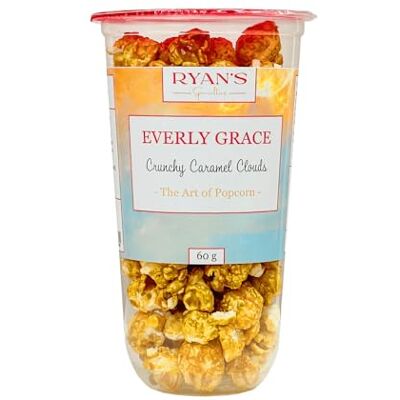 Everly Grace Popcorn – Crunchy Caramel Clouds, 60 g – Gobelets de popcorn au caramel sucré et vanille bourbon, fait main en Allemagne - Publicité Everly Grace Popcorn – Crunchy Caramel Clouds, 60 g – Gobelets de popcorn au caramel sucré et vanille bourbon, fait main en Allemagne - Publicité