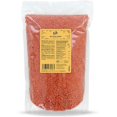 KoRo Lentilles corail bio 2 kg Source de protéines végétales, idéal pour la soupe, le bouillon de legumes et les plats en sauce - Publicité KoRo Lentilles corail bio 2 kg Source de protéines végétales, idéal pour la soupe, le bouillon de legumes et les plats en sauce - Publicité