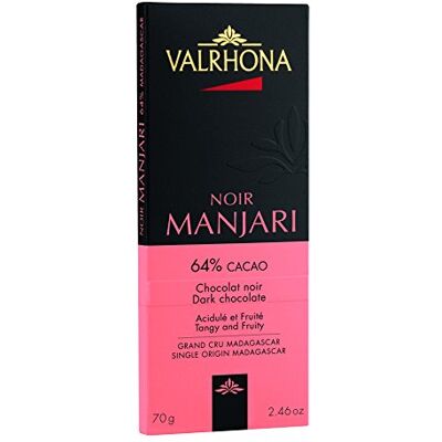 VALRHONA Tablettes Grands Crus Chocolat Noir Manjari 64% 70g - Publicité VALRHONA Tablettes Grands Crus Chocolat Noir Manjari 64% 70g - Publicité