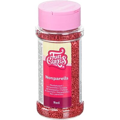FunCakes Nonpareils Rouge: Sprinkles de gâteau, bon goût, parfait pour la décoration de gâteaux, des centaines et des milliers de sprinkles. 80 g. Publicité FunCakes Nonpareils Rouge: Sprinkles de gâteau, bon goût, parfait pour la décoration de gâteaux, des centaines et des milliers de sprinkles. 80 g. Publicité