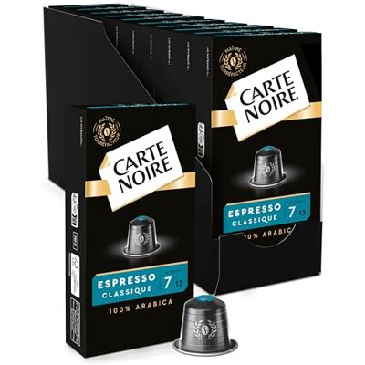 Carte Noire Café Capsules Espresso Classique N°7 Compatible Nespresso® - Publicité Carte Noire Café Capsules Espresso Classique N°7 Compatible Nespresso® - Publicité