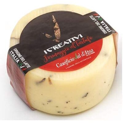 Caseificio Val D'Apsa Fromage à la truffe (400) - Publicité Caseificio Val D'Apsa Fromage à la truffe (400) - Publicité