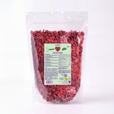 nut&me Baies de goji 1 kg Fruit sec riche en fibres Sans gluten, antioxydants, vitamine C et fer, snack quotidien, idéal pour yaourt, petit-déjeuner et recettes, portion 20-30 g - Publicité nut&me Baies de goji 1 kg Fruit sec riche en fibres Sans gluten, antioxydants, vitamine C et fer, snack quotidien, idéal pour yaourt, petit-déjeuner et recettes, portion 20-30 g - Publicité