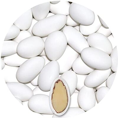 EinsSein 1kg Dragées Amandes Gracile midi blanc mat ca. 300 pièce Dragees Mariage Baptême Communion Célébrer Fête Candybar Cadeaux Invités Idéal pour Boîtes Étuis Contenants - Publicité EinsSein 1kg Dragées Amandes Gracile midi blanc mat ca. 300 pièce Dragees Mariage Baptême Communion Célébrer Fête Candybar Cadeaux Invités Idéal pour Boîtes Étuis Contenants - Publicité