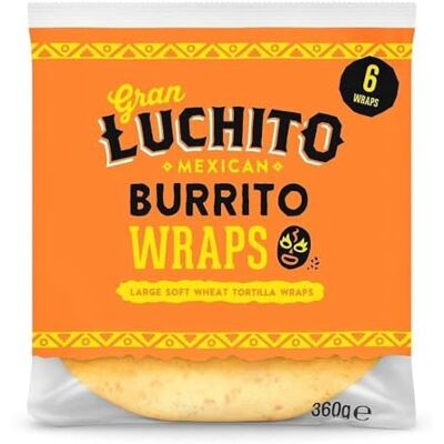 Gran Luchito Burrito Wraps, 360 g - Publicité Gran Luchito Burrito Wraps, 360 g - Publicité