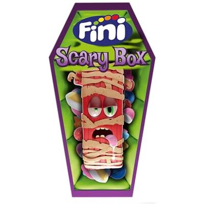 Fini pipal Assortiment de Bonbon – Halloween Scary Box- - Publicité Fini pipal Assortiment de Bonbon – Halloween Scary Box- - Publicité