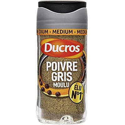 DUCROS Poivre Gris Moulu n°7 36g - Publicité DUCROS Poivre Gris Moulu n°7 36g - Publicité