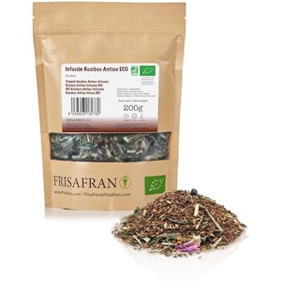FRISAFRAN Infusion Rooibos Antioxydante Bio en Vrac 200g rooïbos roibos vous Boisson relaxante Expérience sensorielle Saveur unique Naturelle Thé sans caféine Nutritif Hydratant - Publicité FRISAFRAN Infusion Rooibos Antioxydante Bio en Vrac 200g rooïbos roibos vous Boisson relaxante Expérience sensorielle Saveur unique Naturelle Thé sans caféine Nutritif Hydratant - Publicité