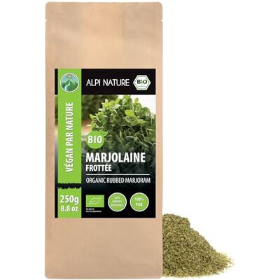 Alpi Nature Marjolaine BIO Séchée 250g, Marjolaine Tisane Frottée pour la Cuisine et le Thé - Publicité Alpi Nature Marjolaine BIO Séchée 250g, Marjolaine Tisane Frottée pour la Cuisine et le Thé - Publicité