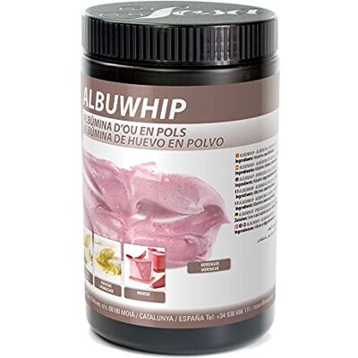 Sosa Albuwhip Albumine d'œuf en poudre Effet monteur, émulsifiant et coagulant Substitut au blanc d'œuf frais ou pasteurisé Format 500 g Usage alimentaire - Publicité Sosa Albuwhip Albumine d'œuf en poudre Effet monteur, émulsifiant et coagulant Substitut au blanc d'œuf frais ou pasteurisé Format 500 g Usage alimentaire - Publicité