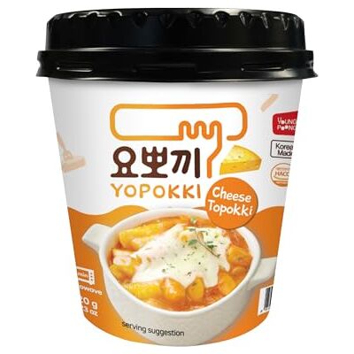 YOUNGPOONG Yopokki Cheese : Tteokbokki Instantané au Fromage YP 120g - Publicité YOUNGPOONG Yopokki Cheese : Tteokbokki Instantané au Fromage YP 120g - Publicité
