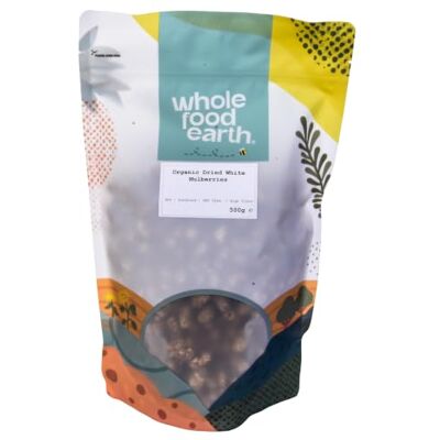 Wholefood Earth Mûres blanches bio séchées 500 g Crues Séchées au soleil Sans OGM Véganes Riches en fibres Certifiées biologiques - Publicité Wholefood Earth Mûres blanches bio séchées 500 g Crues Séchées au soleil Sans OGM Véganes Riches en fibres Certifiées biologiques - Publicité