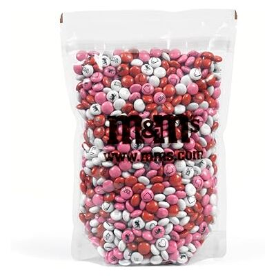 M&M'S COLLECTION Choco Bonbon Chocolat au Lait Personnalisé Amour Sachet vrac de 1,5kg Blanc, Rose et Rouge Idée de cadeaux pour la Saint-Valentin, pour célébrer votre amour, pour dire je t'aime - Publicité M&M'S COLLECTION Choco Bonbon Chocolat au Lait Personnalisé Amour Sachet vrac de 1,5kg Blanc, Rose et Rouge Idée de cadeaux pour la Saint-Valentin, pour célébrer votre amour, pour dire je t'aime - Publicité
