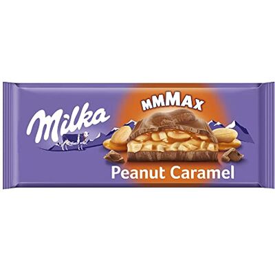 Milka Mmmax Barre de Chocolat, Caramel d'Arachide, 276g - Publicité Milka Mmmax Barre de Chocolat, Caramel d'Arachide, 276g - Publicité