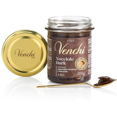 Venchi Pâte à Tartiner Noir et Noisettes du Piémont IGP, 200 g Sans Gluten Végétalien - Publicité Venchi Pâte à Tartiner Noir et Noisettes du Piémont IGP, 200 g Sans Gluten Végétalien - Publicité