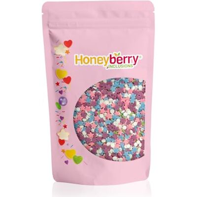Honeyberry Vermicelles Pâtisserie Naturels et Comestibles 200g – Vermicelles de Sucres Décoratifs Colorés, Idéaux Pour Décorer Gâteaux, Biscuits et Desserts – Produit dans l’UE (Party Mix) - Publicité Honeyberry Vermicelles Pâtisserie Naturels et Comestibles 200g – Vermicelles de Sucres Décoratifs Colorés, Idéaux Pour Décorer Gâteaux, Biscuits et Desserts – Produit dans l’UE (Party Mix) - Publicité