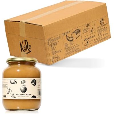 KoRo Purée de pommes bio 6 x 700 g 100% fruit sans sucre ajouté ni conservateur vegan et sans gluten Issu de l'agriculture biologique - Publicité KoRo Purée de pommes bio 6 x 700 g 100% fruit sans sucre ajouté ni conservateur vegan et sans gluten Issu de l'agriculture biologique - Publicité