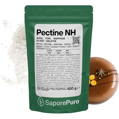 SaporePuro – Pectine NH 100 g Idéale pour Nappage, Glaçages et Gelées Haute Polyvalence, Soluble dans l’Eau, Sans Gluten - Publicité SaporePuro – Pectine NH 100 g Idéale pour Nappage, Glaçages et Gelées Haute Polyvalence, Soluble dans l’Eau, Sans Gluten - Publicité