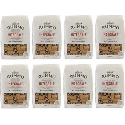 Rummo Pasta Integral Mezzi Rigatoni N°51 Lot de 8 pâtes à grains entiers 500 g - Publicité Rummo Pasta Integral Mezzi Rigatoni N°51 Lot de 8 pâtes à grains entiers 500 g - Publicité