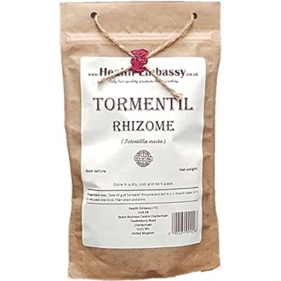 HEALTH EMBASSY Rhizome de Tormentille Tisane Potentilla Erecta L Tormentil Rhizome (50g) - Publicité HEALTH EMBASSY Rhizome de Tormentille Tisane Potentilla Erecta L Tormentil Rhizome (50g) - Publicité