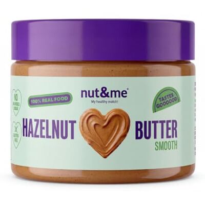 nut&me Purée de noisettes 300 g 100 % noisettes, Keto, Riche en fibres, sans sucres ajoutés, idéale pour la pâtisserie et les recettes sucrées - Publicité nut&me Purée de noisettes 300 g 100 % noisettes, Keto, Riche en fibres, sans sucres ajoutés, idéale pour la pâtisserie et les recettes sucrées - Publicité