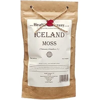 HEALTH EMBASSY Lichen d'Islande Tisane Cetraria Islandica L Iceland Moss Tea (100g) - Publicité HEALTH EMBASSY Lichen d'Islande Tisane Cetraria Islandica L Iceland Moss Tea (100g) - Publicité