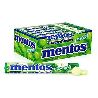 MENTOS Chews Pomme Verte- 15 paquets - Publicité MENTOS Chews Pomme Verte- 15 paquets - Publicité