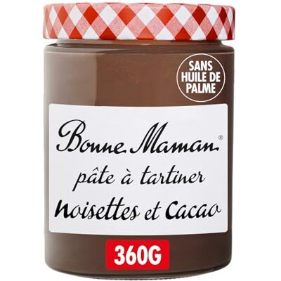 Bonne Maman Pâte à Tartiner Noisette et Cacao Sans Huile de Palme 360g - Publicité Bonne Maman Pâte à Tartiner Noisette et Cacao Sans Huile de Palme 360g - Publicité