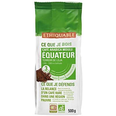 ETHIQUABLE Café Moulu Équateur Bio 500G Lot De 3 Offre Special - Publicité ETHIQUABLE Café Moulu Équateur Bio 500G Lot De 3 Offre Special - Publicité