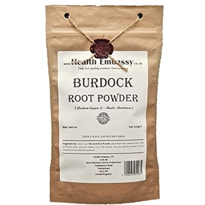 HEALTH EMBASSY Poudre de Racine de Bardane Arctium Lappa L Burdock Root Powder (50g) - Publicité HEALTH EMBASSY Poudre de Racine de Bardane Arctium Lappa L Burdock Root Powder (50g) - Publicité