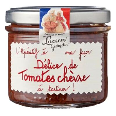 LUCIEN GEORGELIN Délice de Tomates Chèvre apéritif à tartiner le bocal de 100g - Publicité LUCIEN GEORGELIN Délice de Tomates Chèvre apéritif à tartiner le bocal de 100g - Publicité