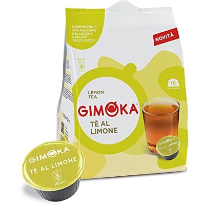 Gimoka Compatible Pour Nescafè Dolce Gusto 64 Capsules Goût THE AU CITRON Made In Italy 4 Paquets De 16 Capsules - Publicité Gimoka Compatible Pour Nescafè Dolce Gusto 64 Capsules Goût THE AU CITRON Made In Italy 4 Paquets De 16 Capsules - Publicité