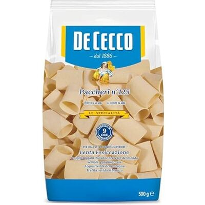 De Cecco Paccheri N°125 Pâtes Longues 500 g - Publicité De Cecco Paccheri N°125 Pâtes Longues 500 g - Publicité