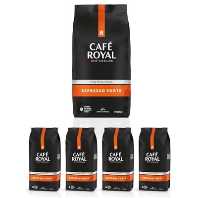 Café Royal - Espresso Forte - 4x1kg - Grains de café - Publicité Café Royal - Espresso Forte - 4x1kg - Grains de café - Publicité