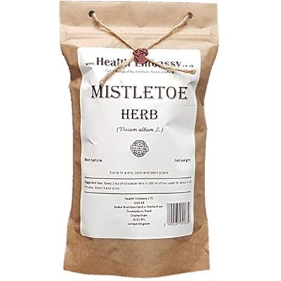 HEALTH EMBASSY Herbe de Gui Tisane Viscum Album L Mistletoe Herb Tea (50g) - Publicité HEALTH EMBASSY Herbe de Gui Tisane Viscum Album L Mistletoe Herb Tea (50g) - Publicité