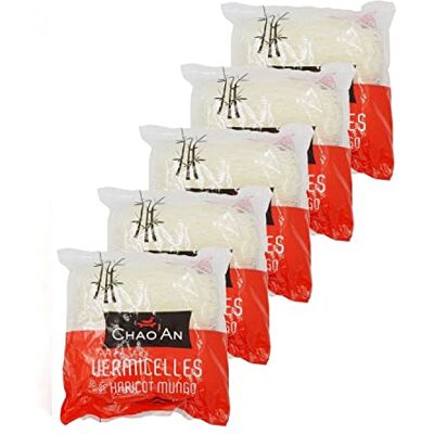Chao'an Lot 5x Vermicelles de haricot mungo Paquet 100g - Publicité Chao'an Lot 5x Vermicelles de haricot mungo Paquet 100g - Publicité